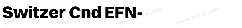 Switzer Cnd EFN字体转换